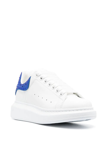 Crystal-Embellished Lace-up Sneakers