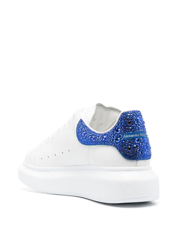 Crystal-Embellished Lace-up Sneakers