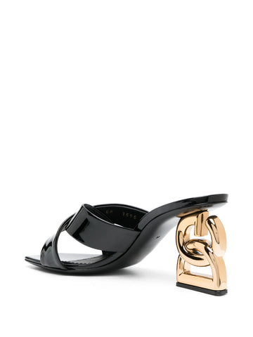 3.5 85mm leather mules