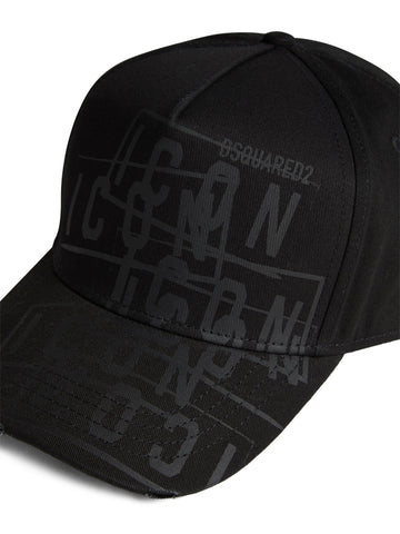 logo-print baseball cap