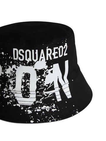 logo print bucket hat
