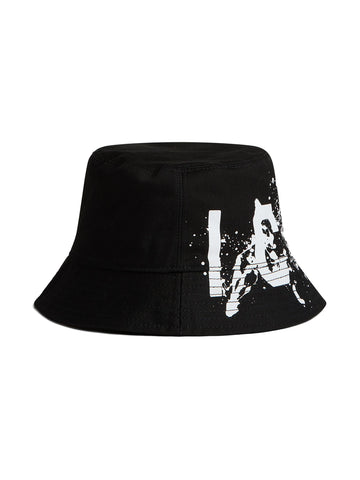 logo print bucket hat