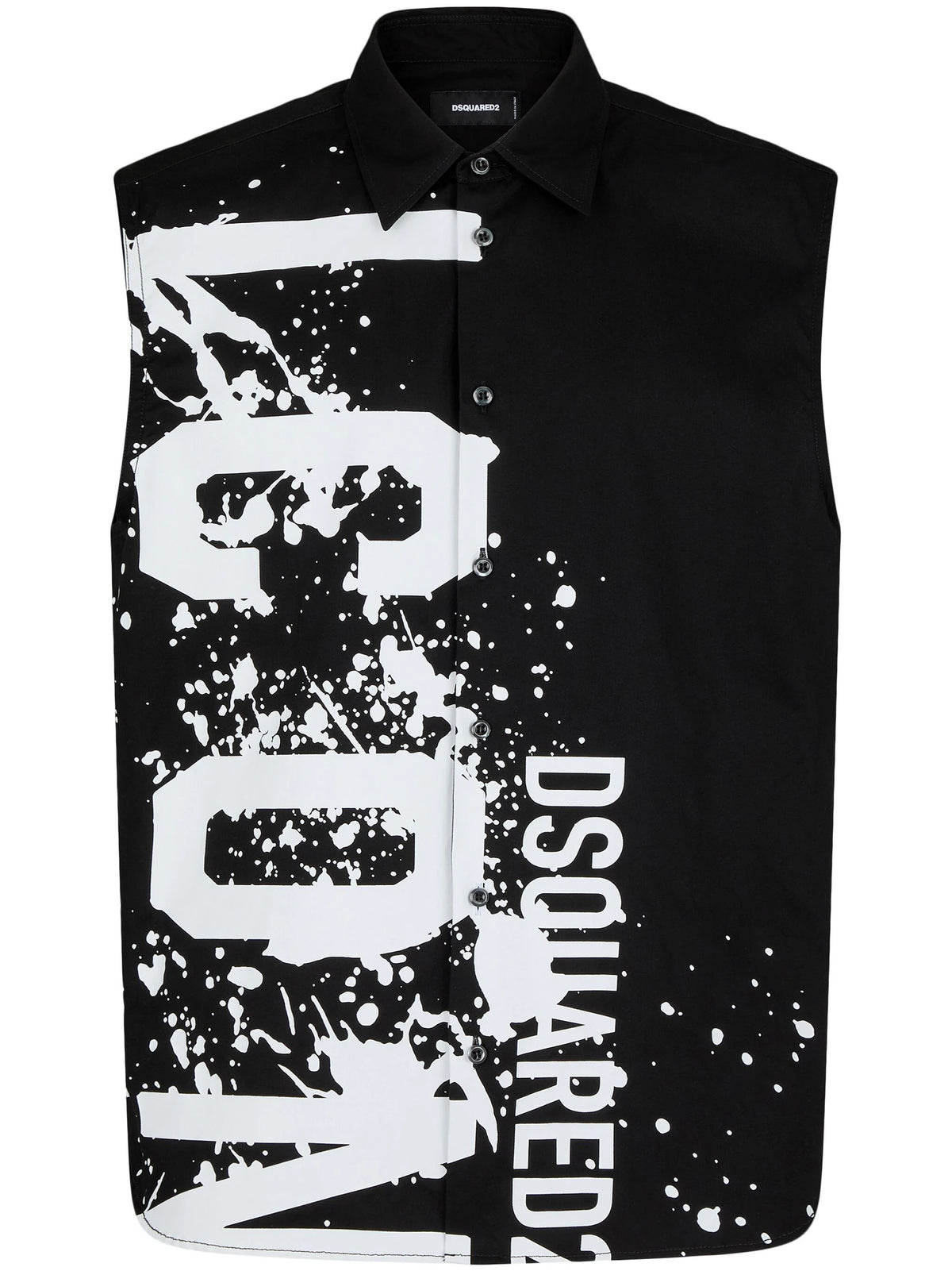 logo print cotton shirt