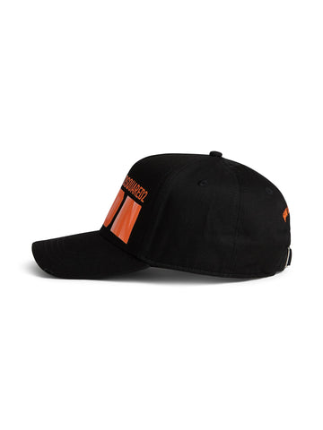 logo print baseball cap