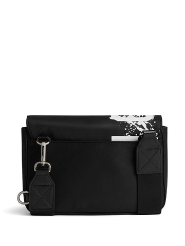 logo print messenger bag