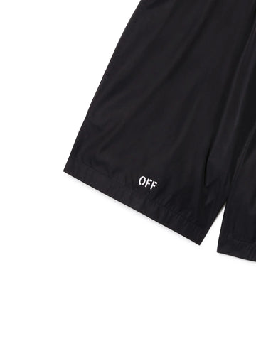logo print swim shorts