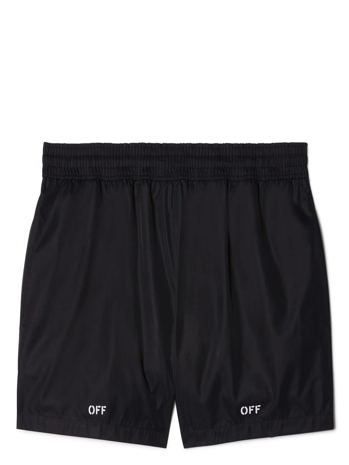 logo print swim shorts