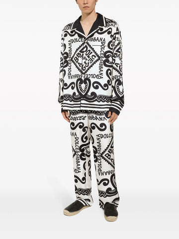 printed silk shirt