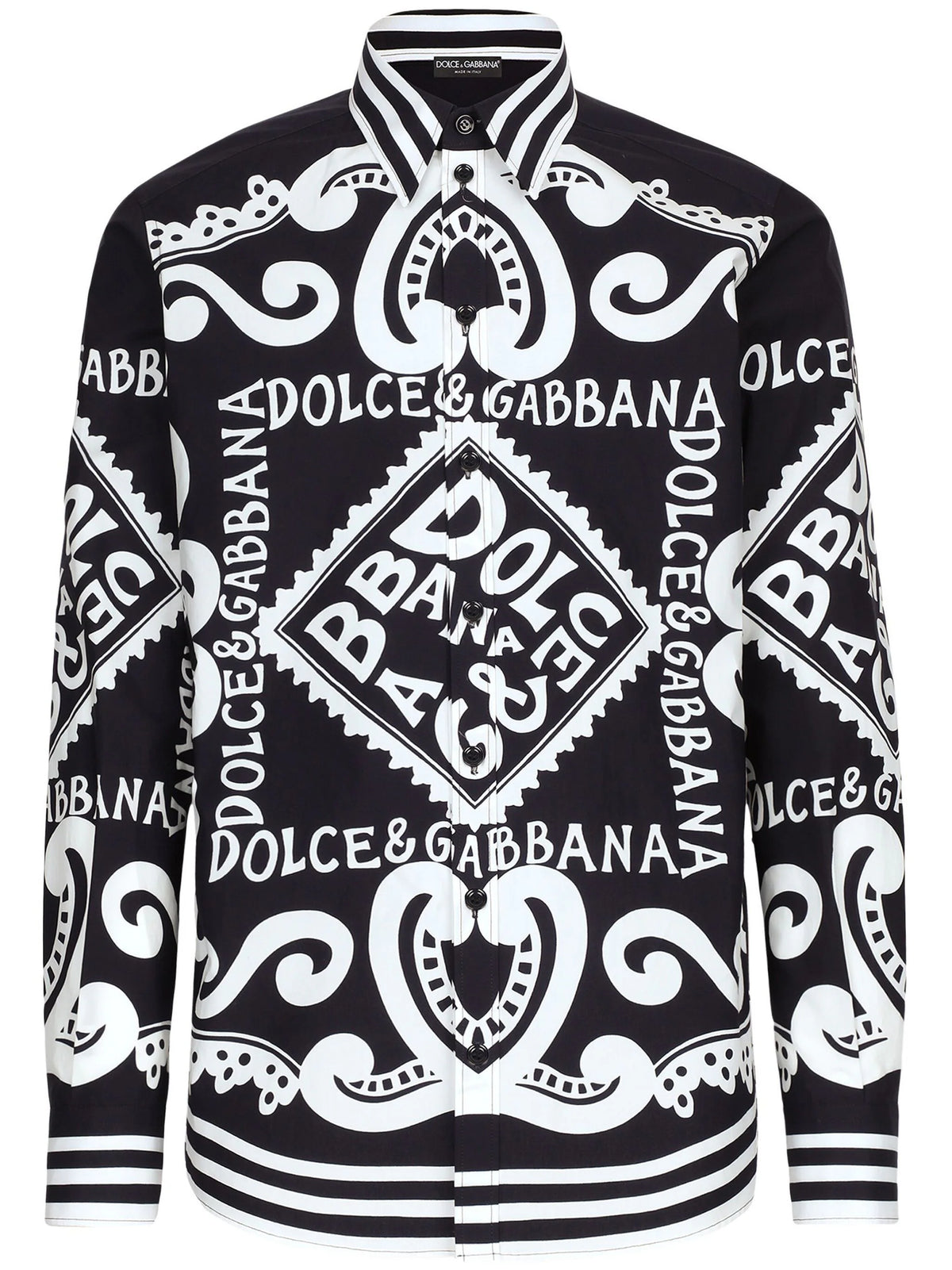 logo print poplin shirt
