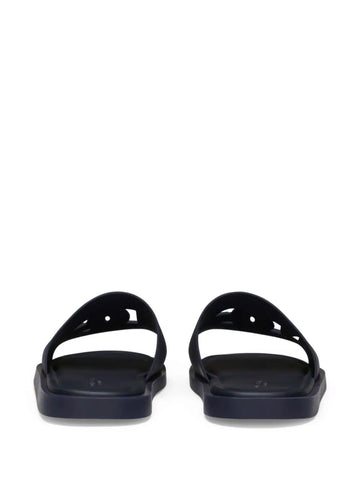 Logo-embossed cut-out slides