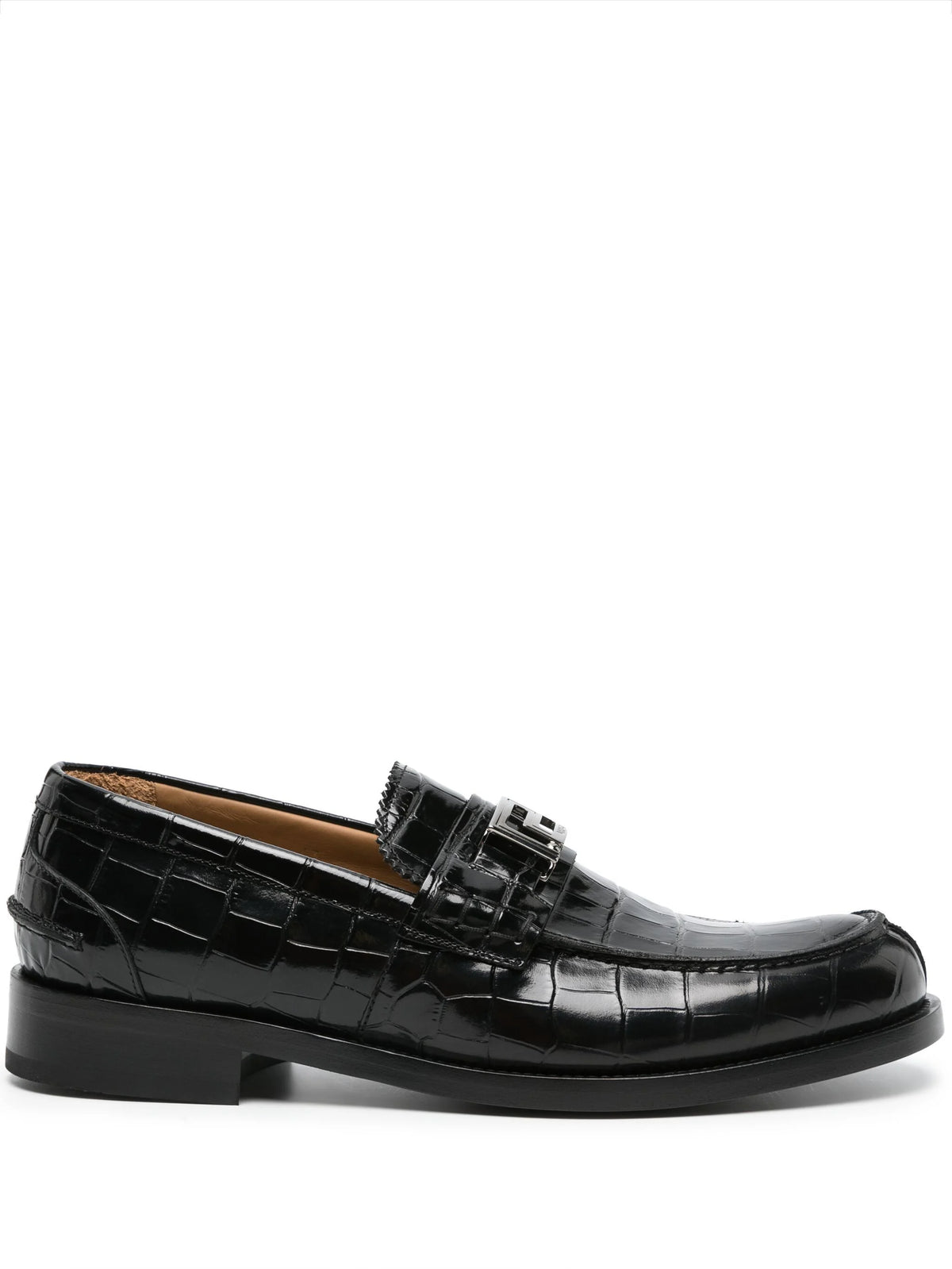 Greca crocodile effect loafers