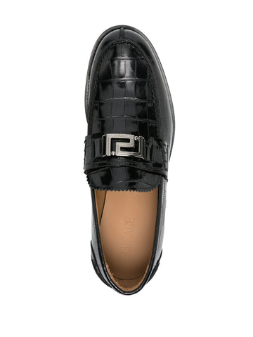 Greca crocodile effect loafers