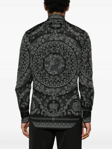 Barocco print cotton shirt