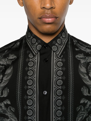 Barocco print cotton shirt