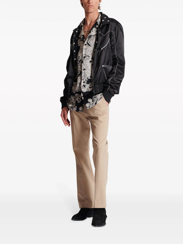 cropped flared trousers