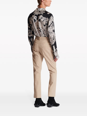 cropped flared trousers