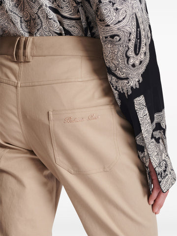 cropped flared trousers