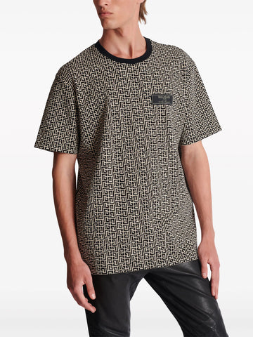 monogram jacquard T-shirt