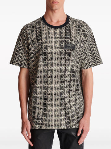 monogram jacquard T-shirt