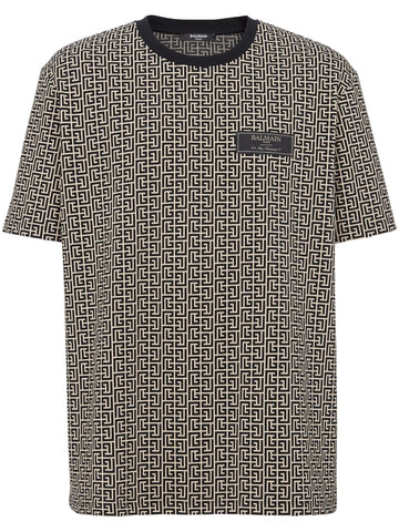 monogram jacquard T-shirt