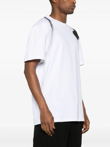 Dragonfly-print cotton T-shirt