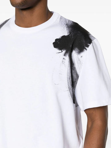 Dragonfly-print cotton T-shirt