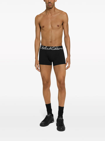 logo waistband jersey-texture boxers