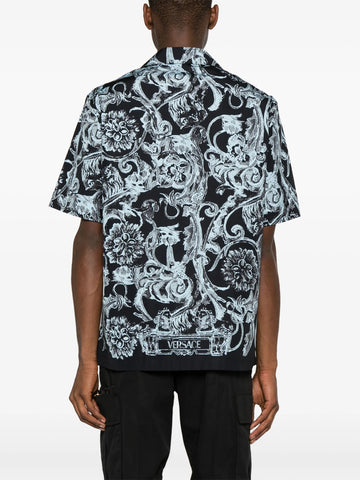 Barocco print cotton shirt