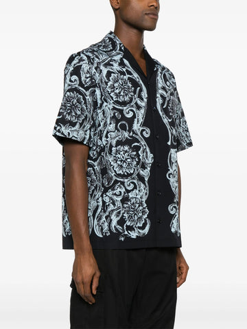 Barocco print cotton shirt