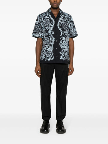 Barocco print cotton shirt