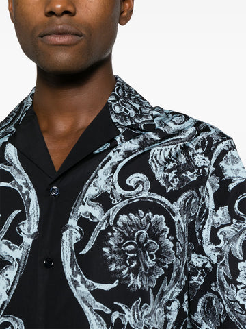 Barocco print cotton shirt