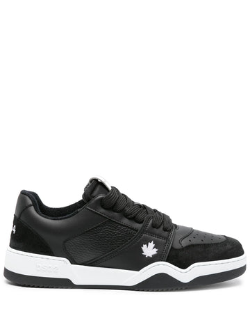 Spiker leather trainers