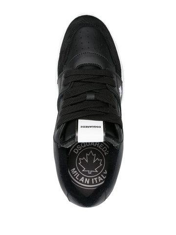 Spiker leather trainers