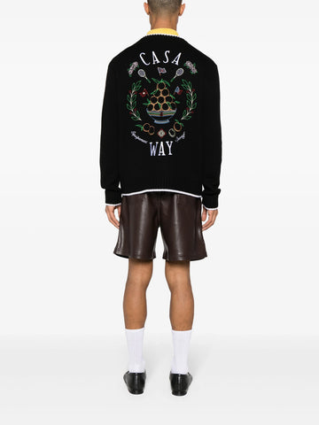 Casa Way embroidered cardigan