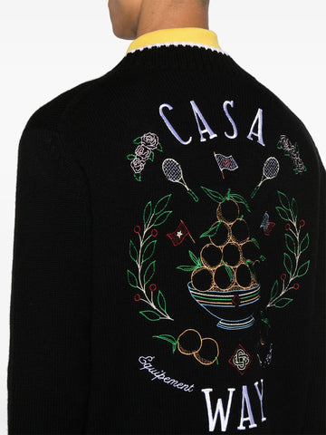 Casa Way embroidered cardigan