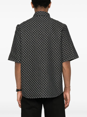 monogram jacquard cotton shirt