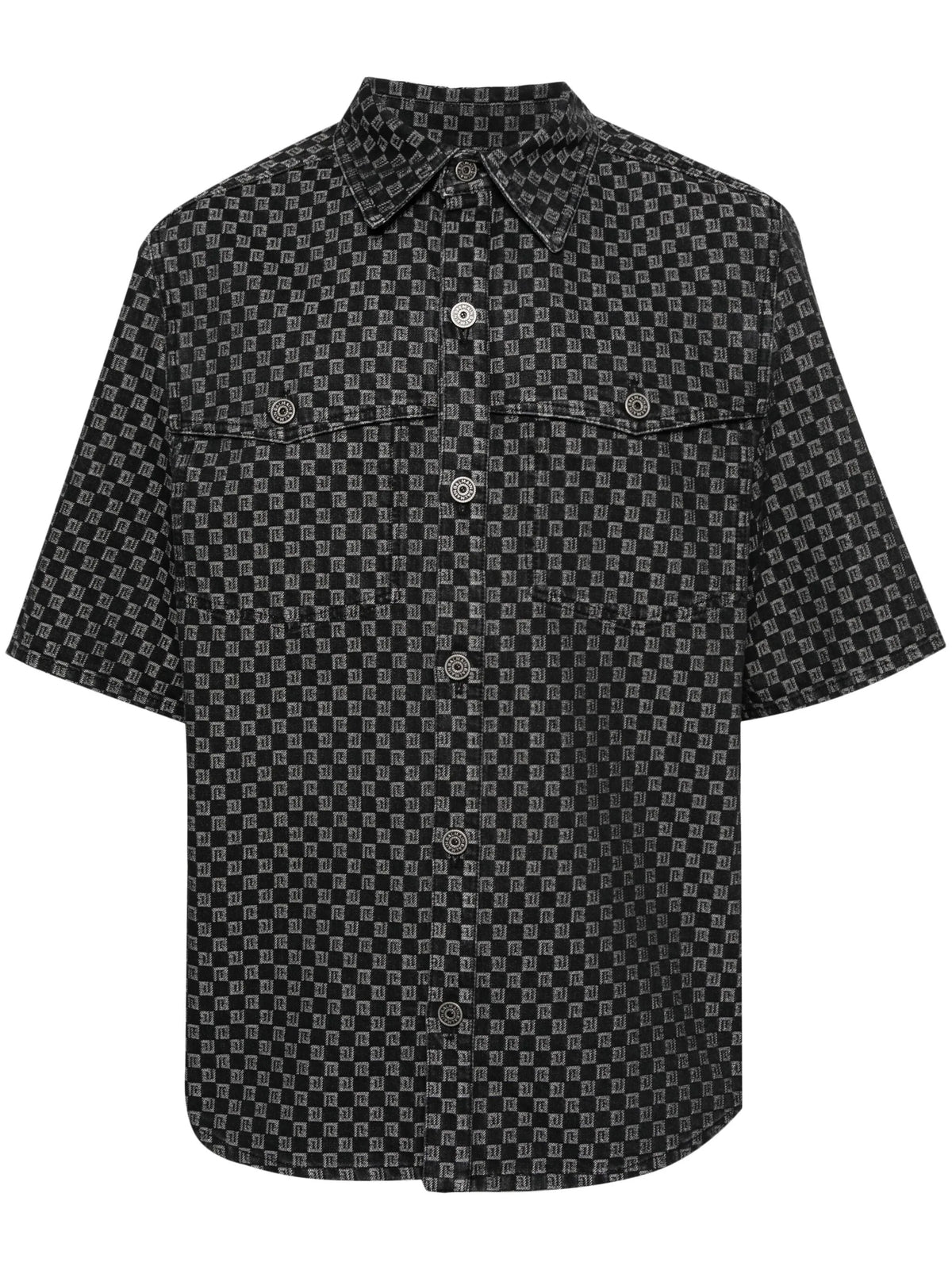 monogram jacquard cotton shirt