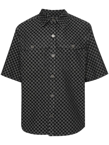monogram jacquard cotton shirt
