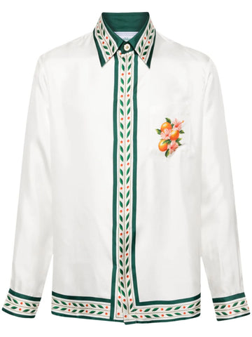 Oranges En Fleur silk shirt