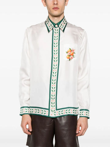 Oranges En Fleur silk shirt