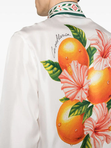 Oranges En Fleur silk shirt
