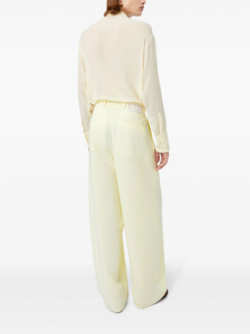 high-waist wide-leg trousers