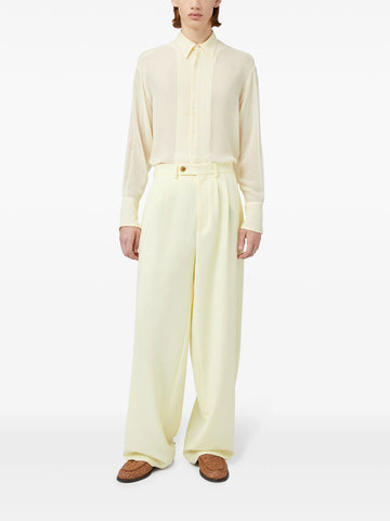 high-waist wide-leg trousers