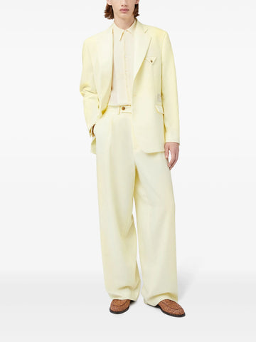 high-waist wide-leg trousers