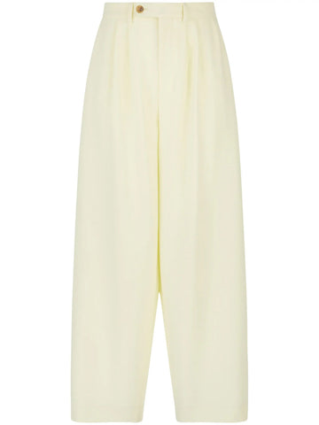 high-waist wide-leg trousers