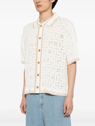 crochet knit shirt