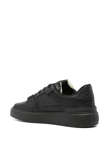 B-Court crocodile-embossed sneakers