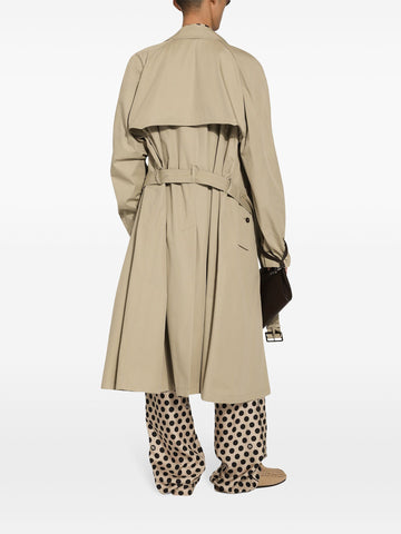 polka dot print silk trousers