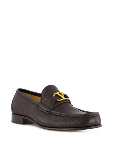 VLogo Signature leather loafers