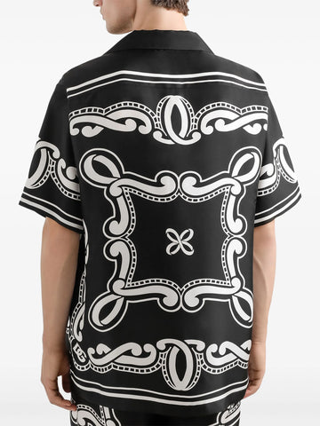bandana-print shirt